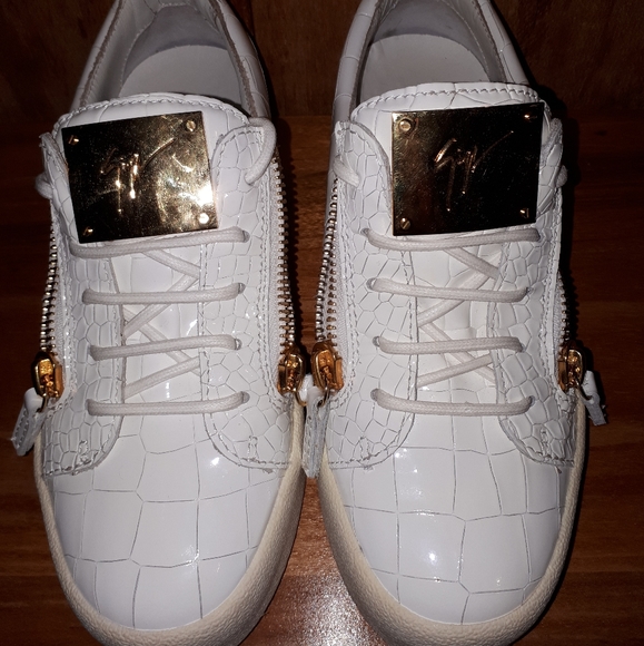 Giuseppe Zanotti White Crocodile Sneakers - Picture 2 of 4